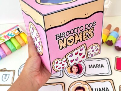Biscoito dos Nomes | Atividade Nome Próprio na Educação Infantil | Pareamento e Letras Móveis