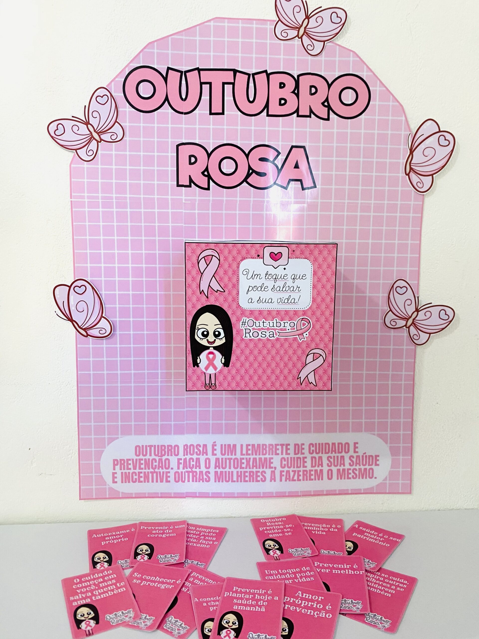 Caixa Outubro Rosa – Painel de Conscientização - Imagem 2