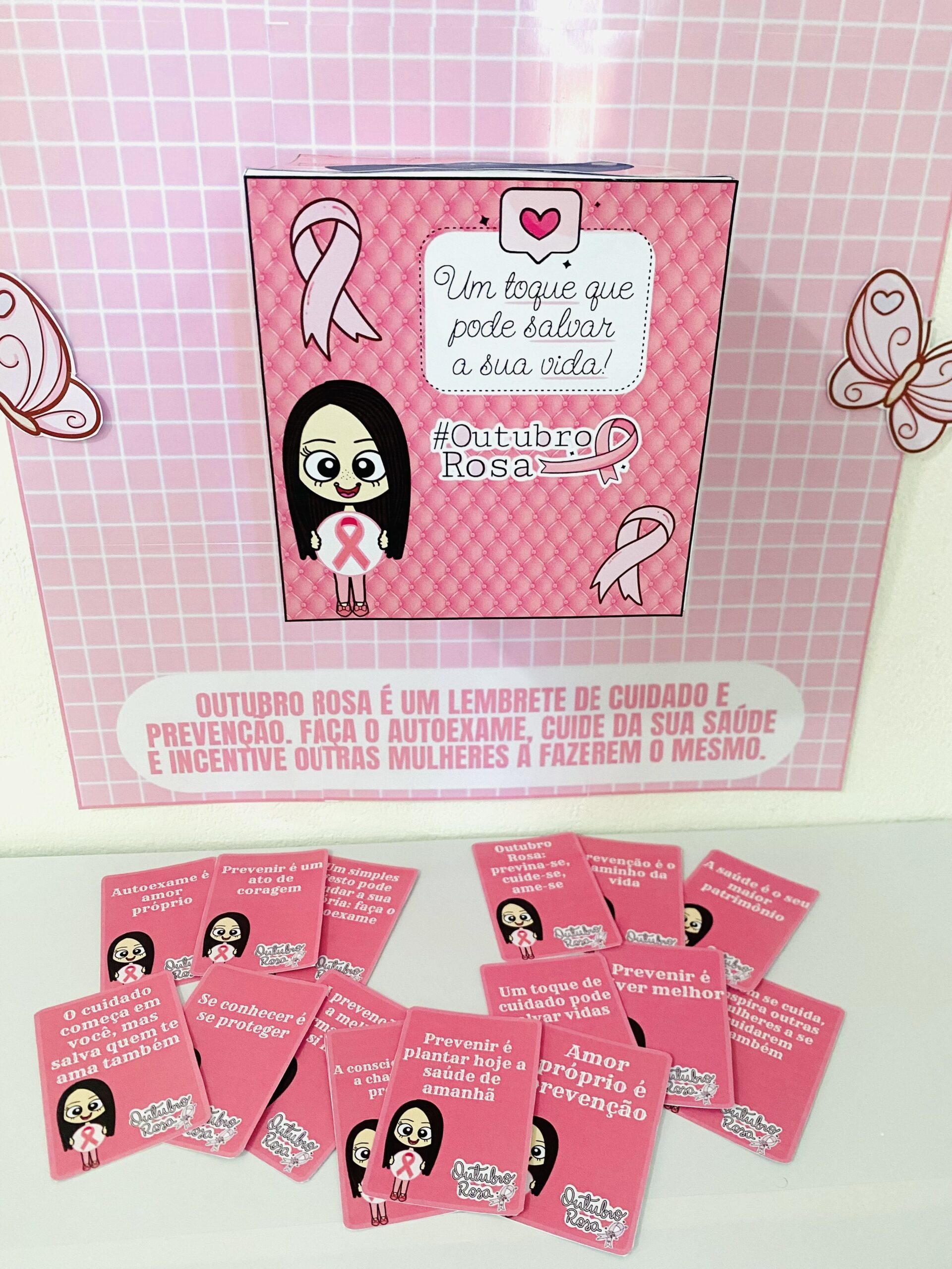 Caixa Outubro Rosa – Painel de Conscientização - Imagem 4