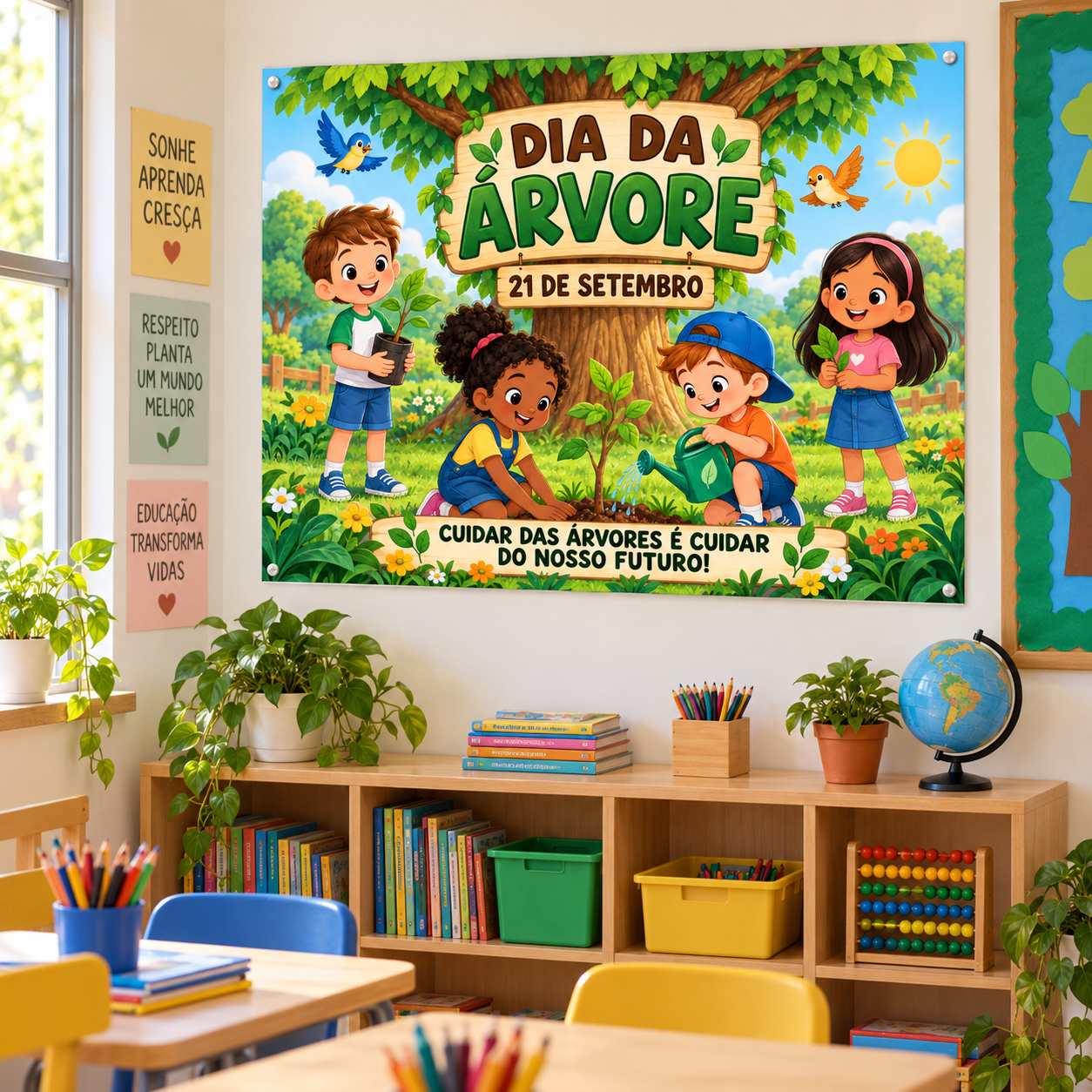 Painel Pedagógico Decorativo Dia da Árvore - PDF