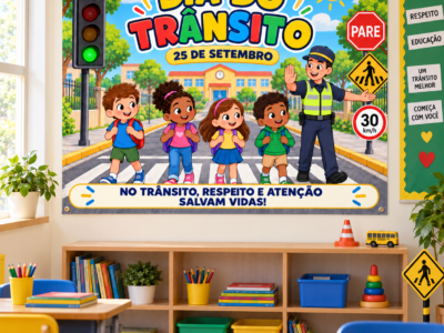 Painel Pedagógico Decorativo Dia do Trânsito – PDF