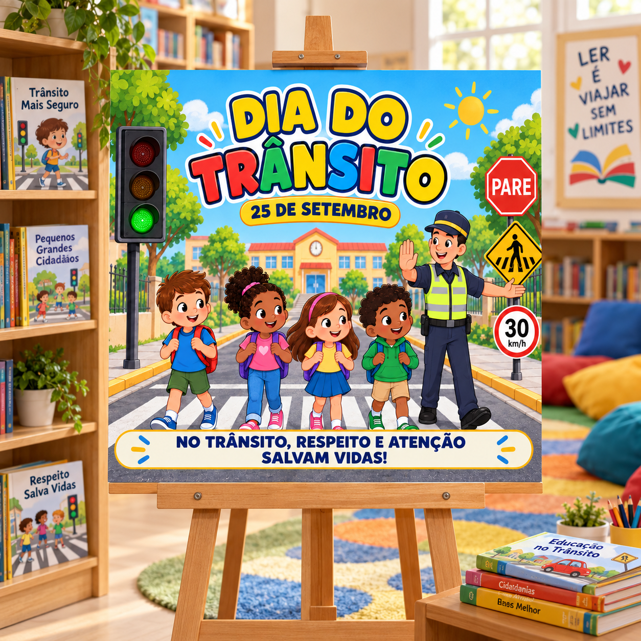 Painel Pedagógico Decorativo Dia do Trânsito - PDF - Imagem 4