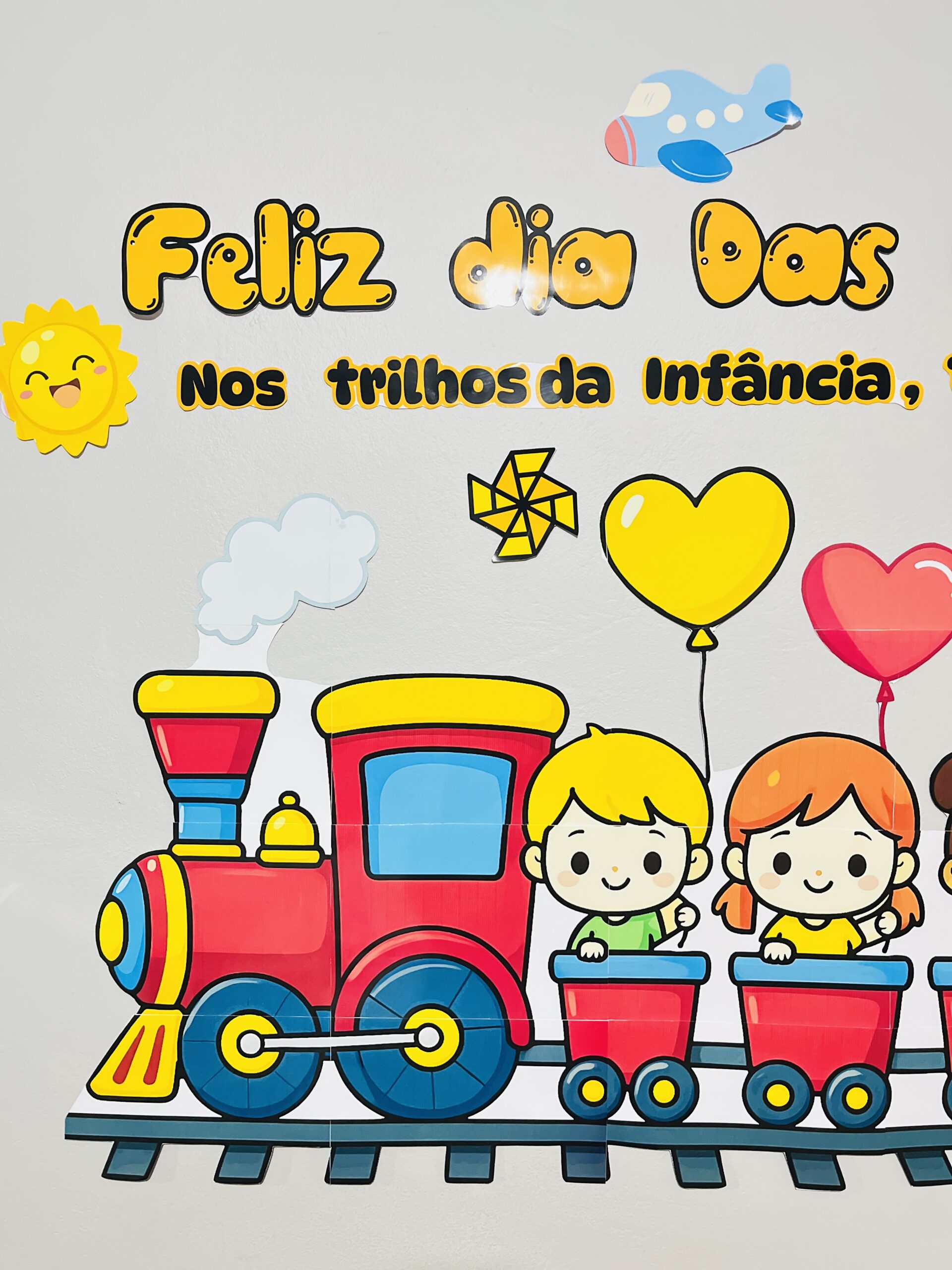 Painel Dia das Crianças para Imprimir em PDF – Decoração Infantil Colorida - Imagem 2