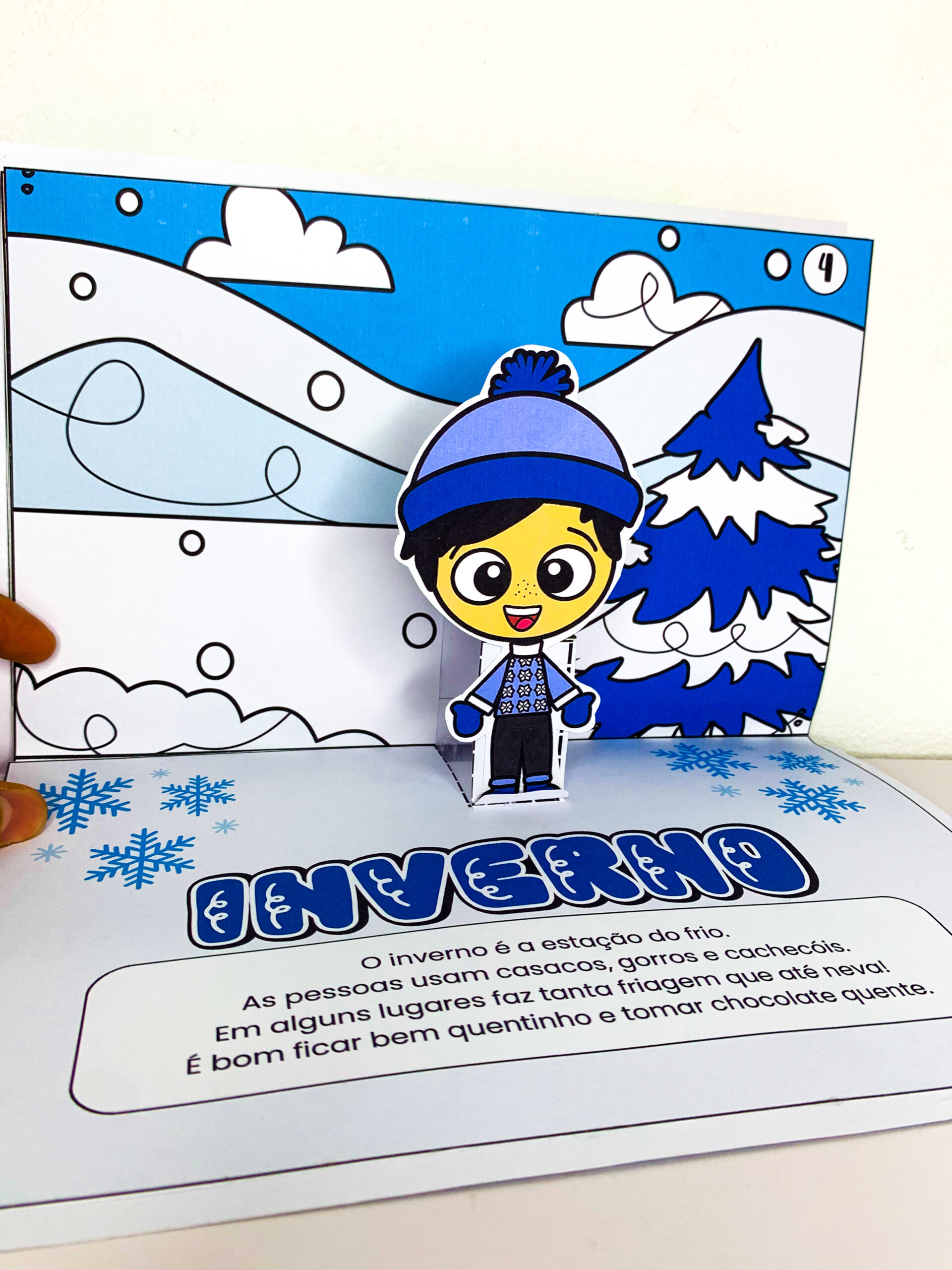 Livro 3D As Quatro Estações – Atividade para Educação Infantil - Imagem 2