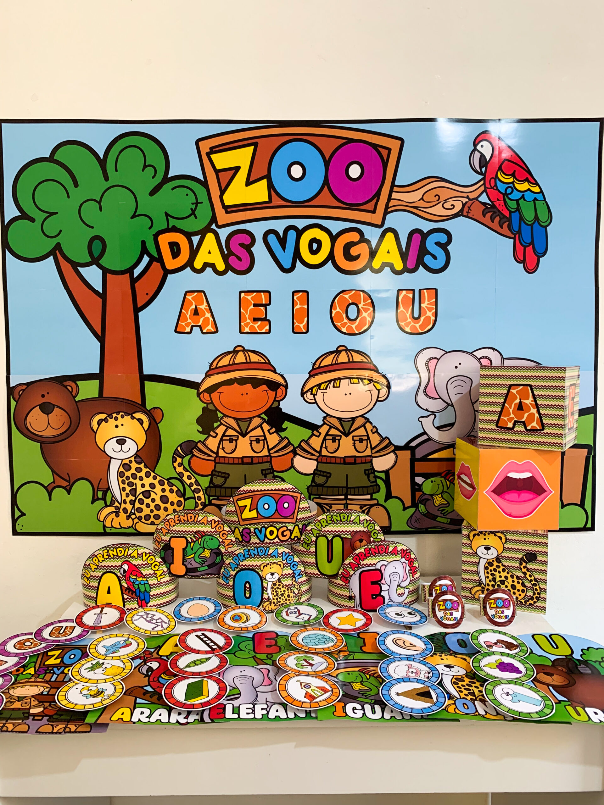Kit Zoo das vogais — educação infantil - Imagem 2