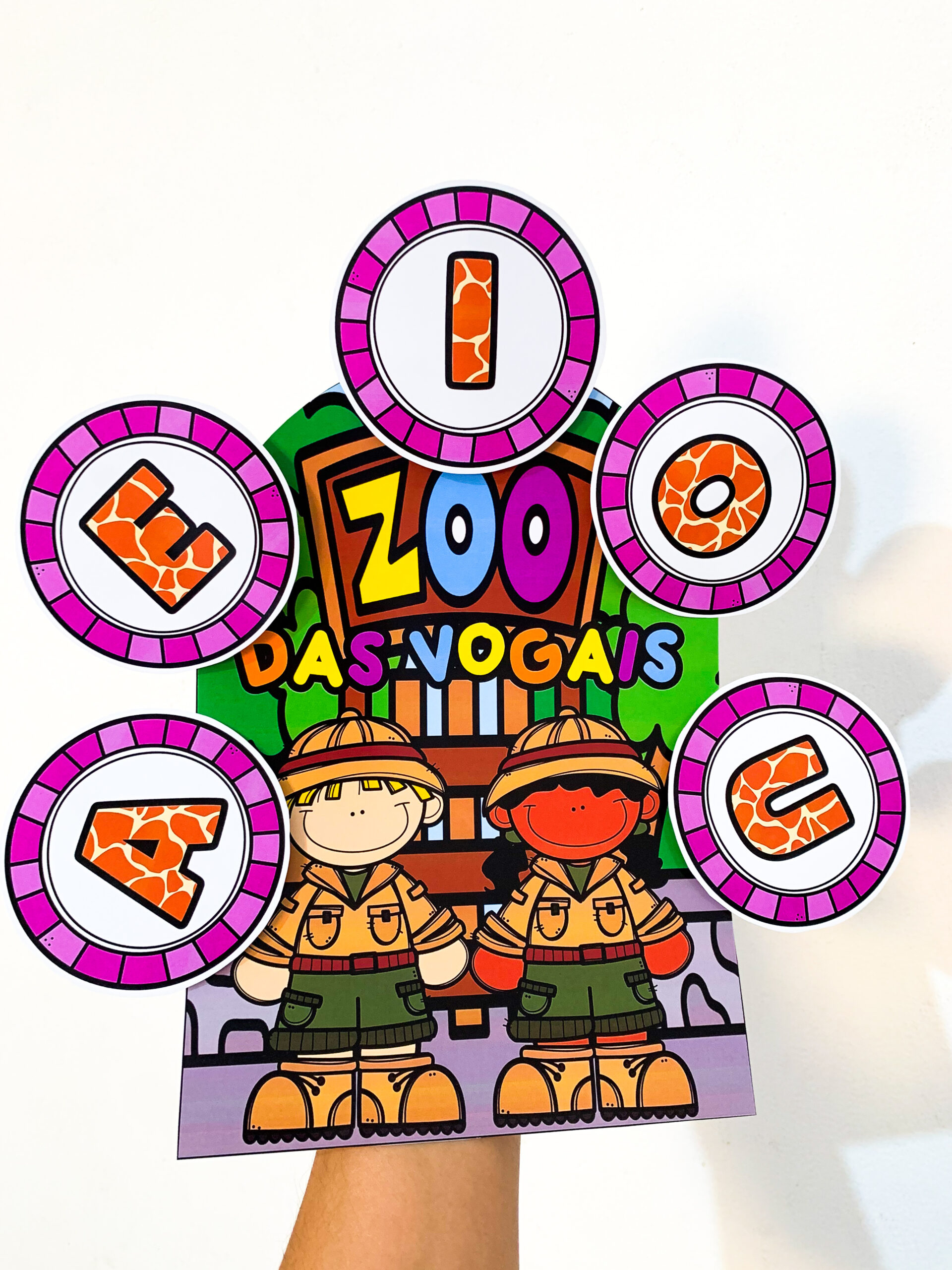 Kit Zoo das vogais — educação infantil - Imagem 5