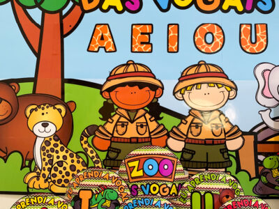 Kit Zoo das vogais — educação infantil