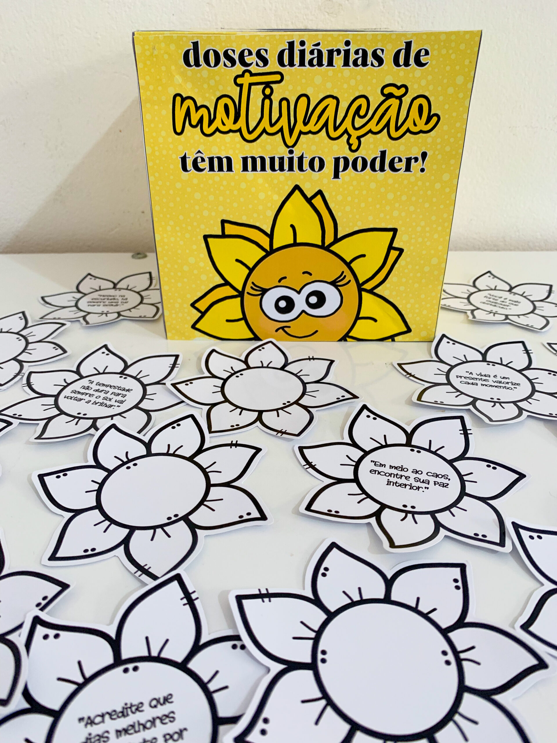 Caixa com Cartões Motivacionais – Setembro Amarelo