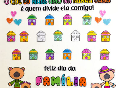 Painel Dia Nacional da Família para Educação Infantil e Anos Iniciais