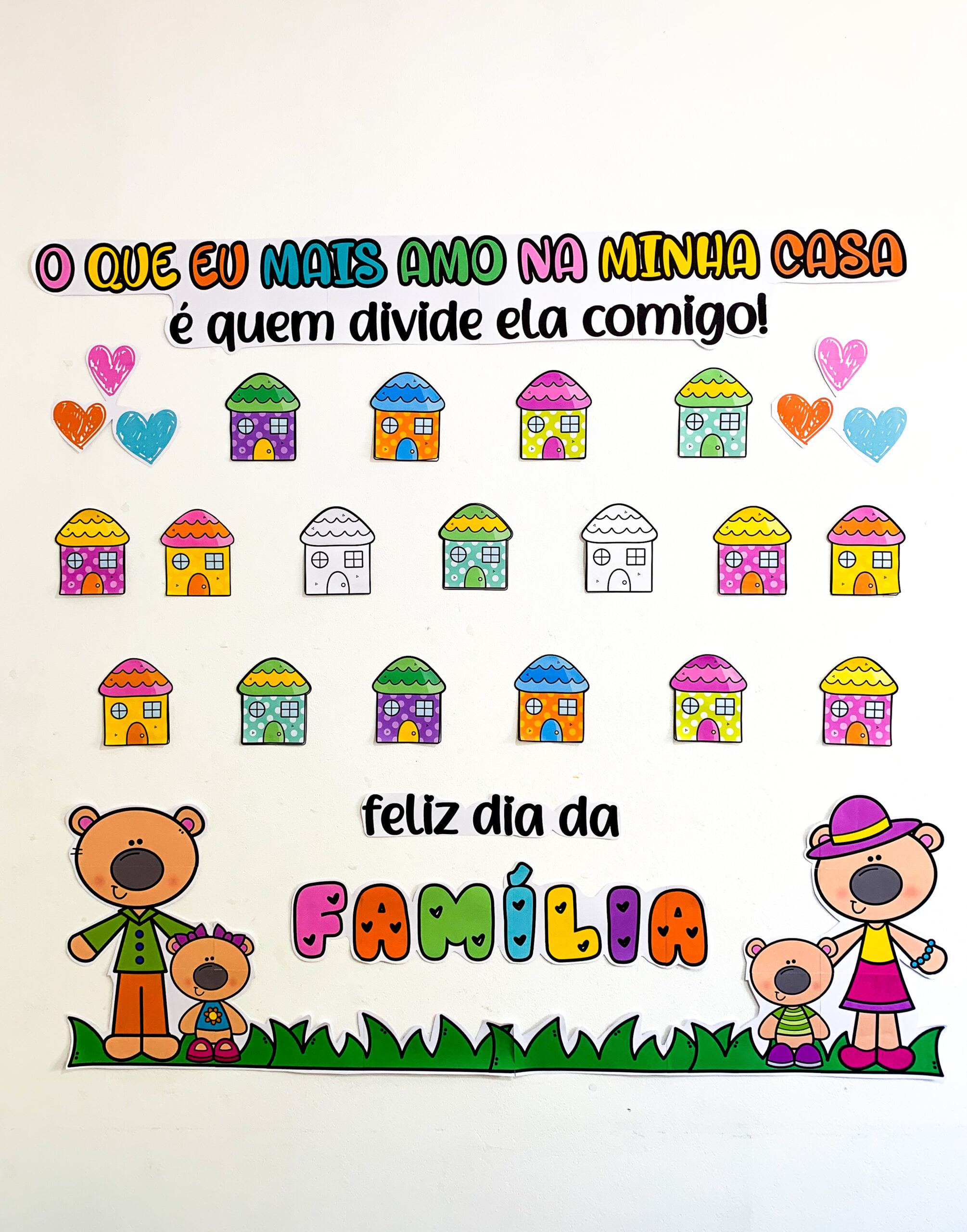 Painel Dia Nacional da Família para Educação Infantil e Anos Iniciais