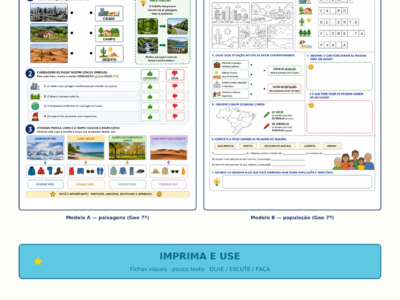 Atividades inclusivas — pack visual (modelos + novas)