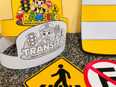 Mini Kit de Trânsito – Kit Pedagógico para Educação Infantil e Anos Iniciais