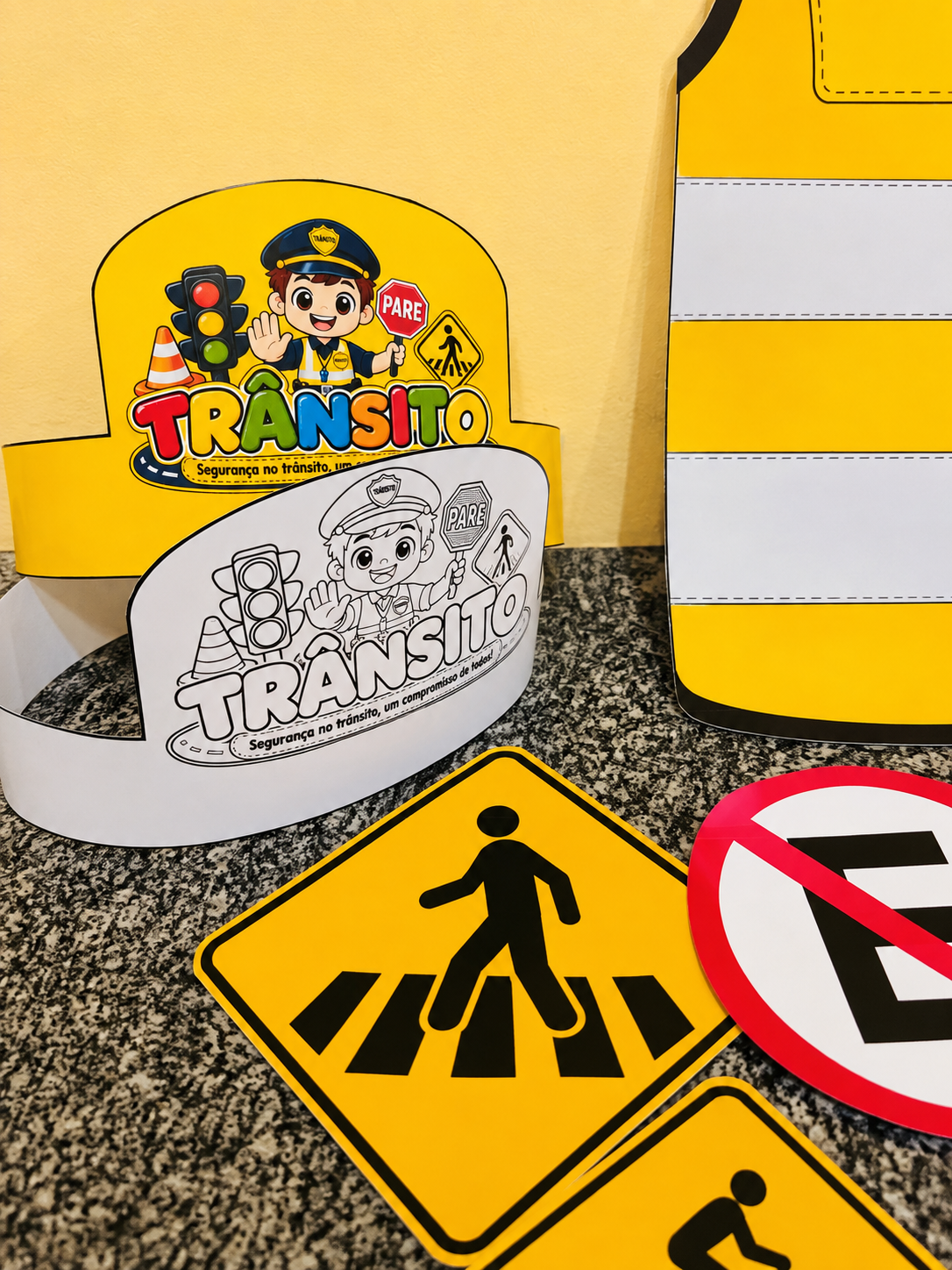 Mini Kit de Trânsito – Kit Pedagógico para Educação Infantil e Anos Iniciais