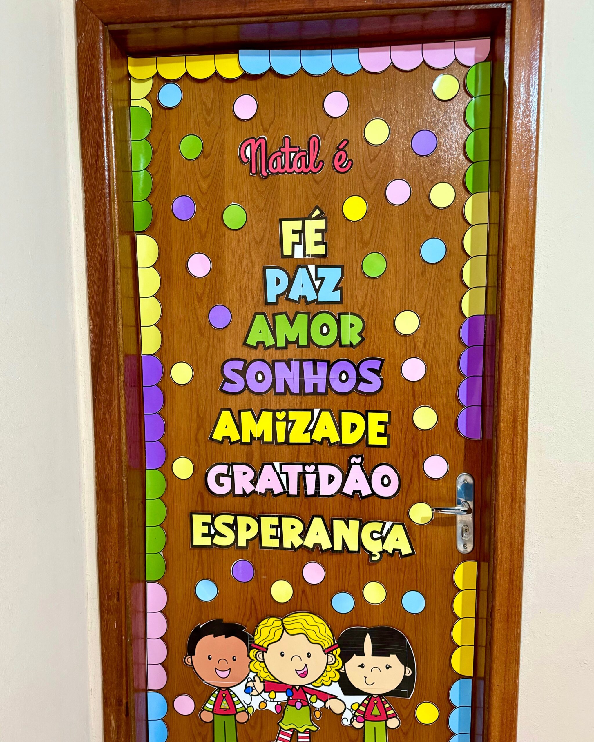 Painel Natalino Ampliado para Porta de Sala de Aula em PDF