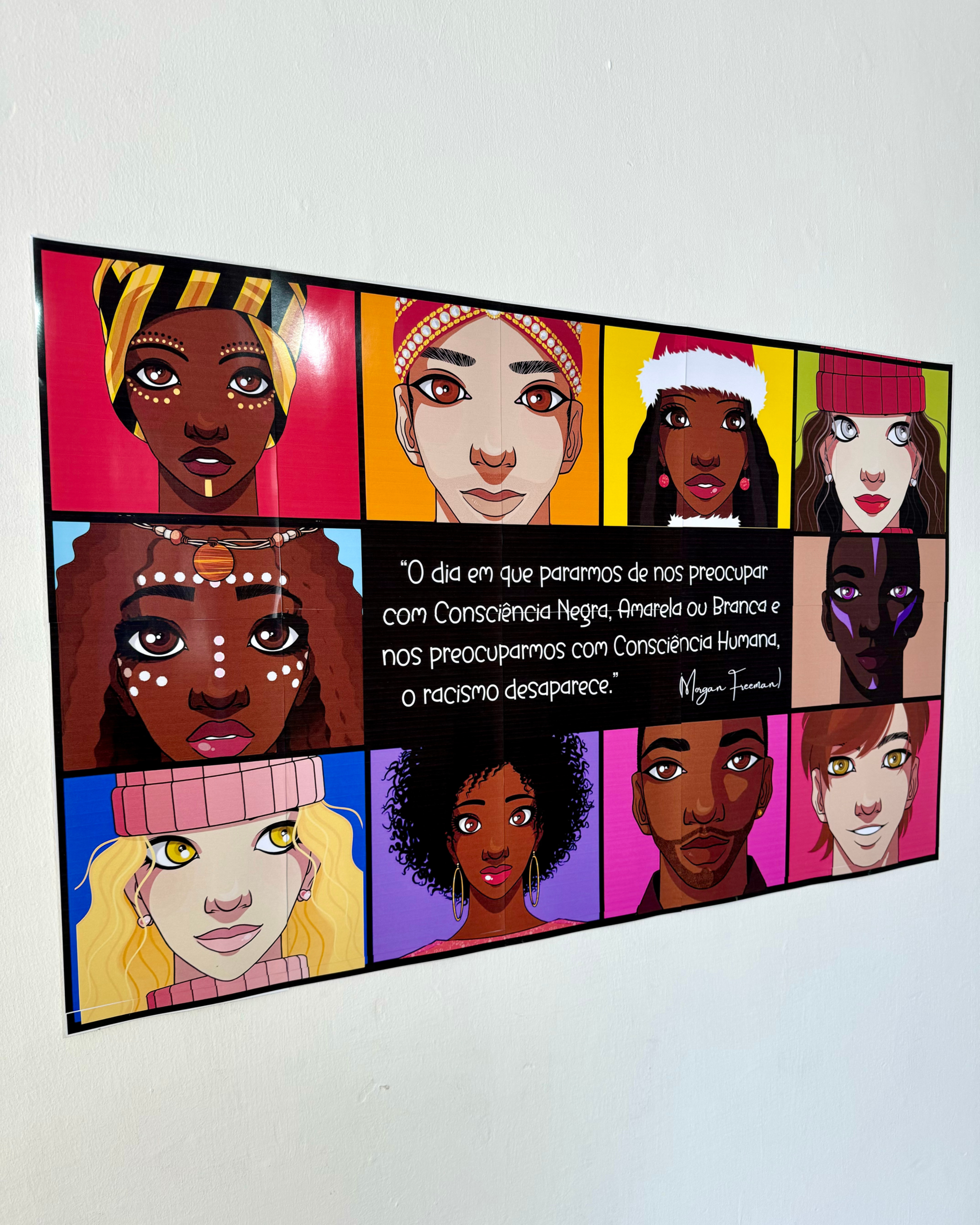 Painel Consciência Negra Ampliado para Decoração Escolar - Imagem 4