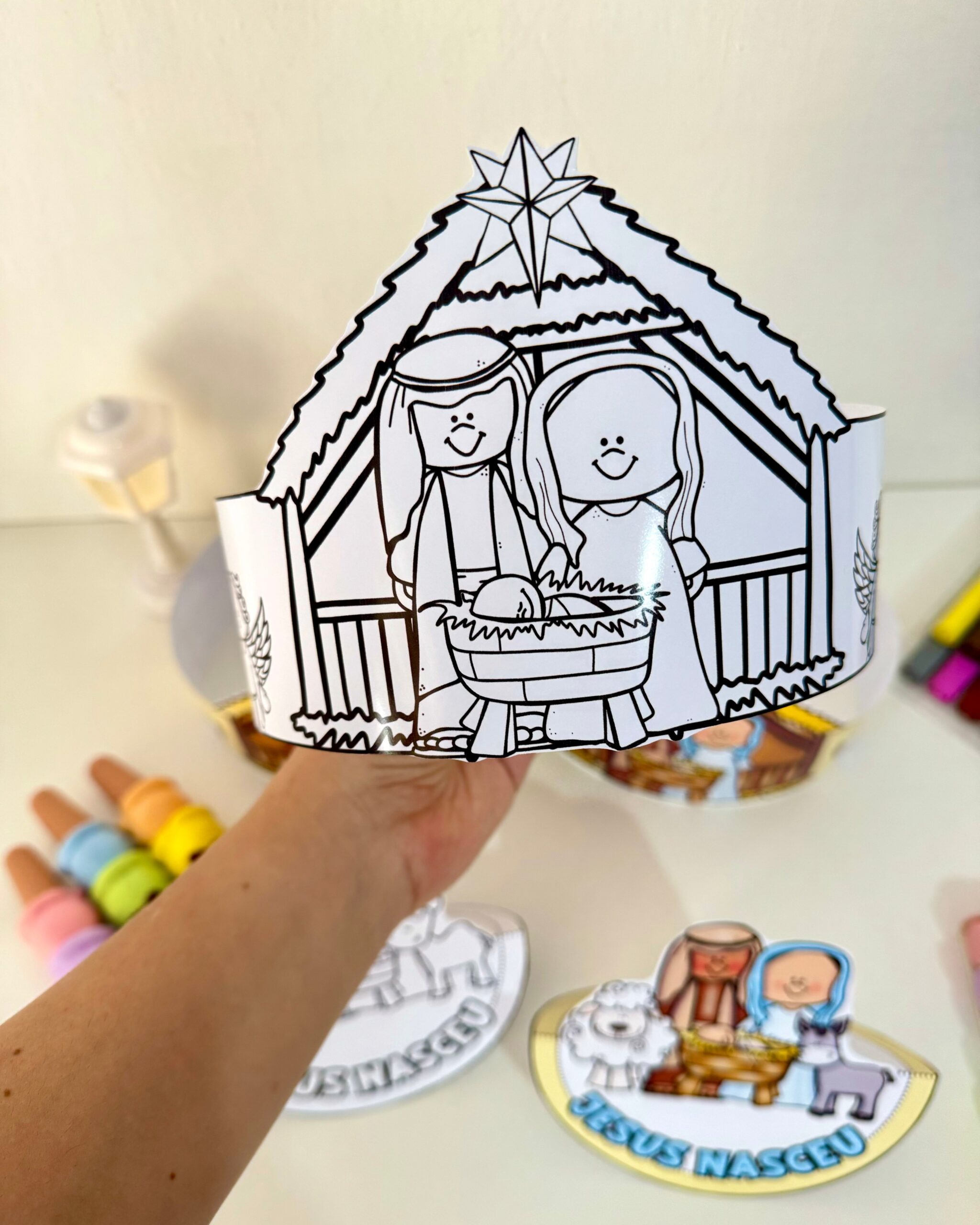 Presépio Dançante e Coroa de Natal para Educação Infantil em PDF - Imagem 3