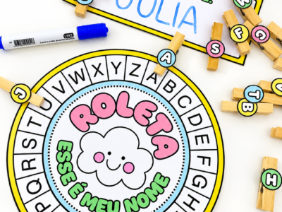 Roleta das Letras – Atividade para Reconhecimento do Nome
