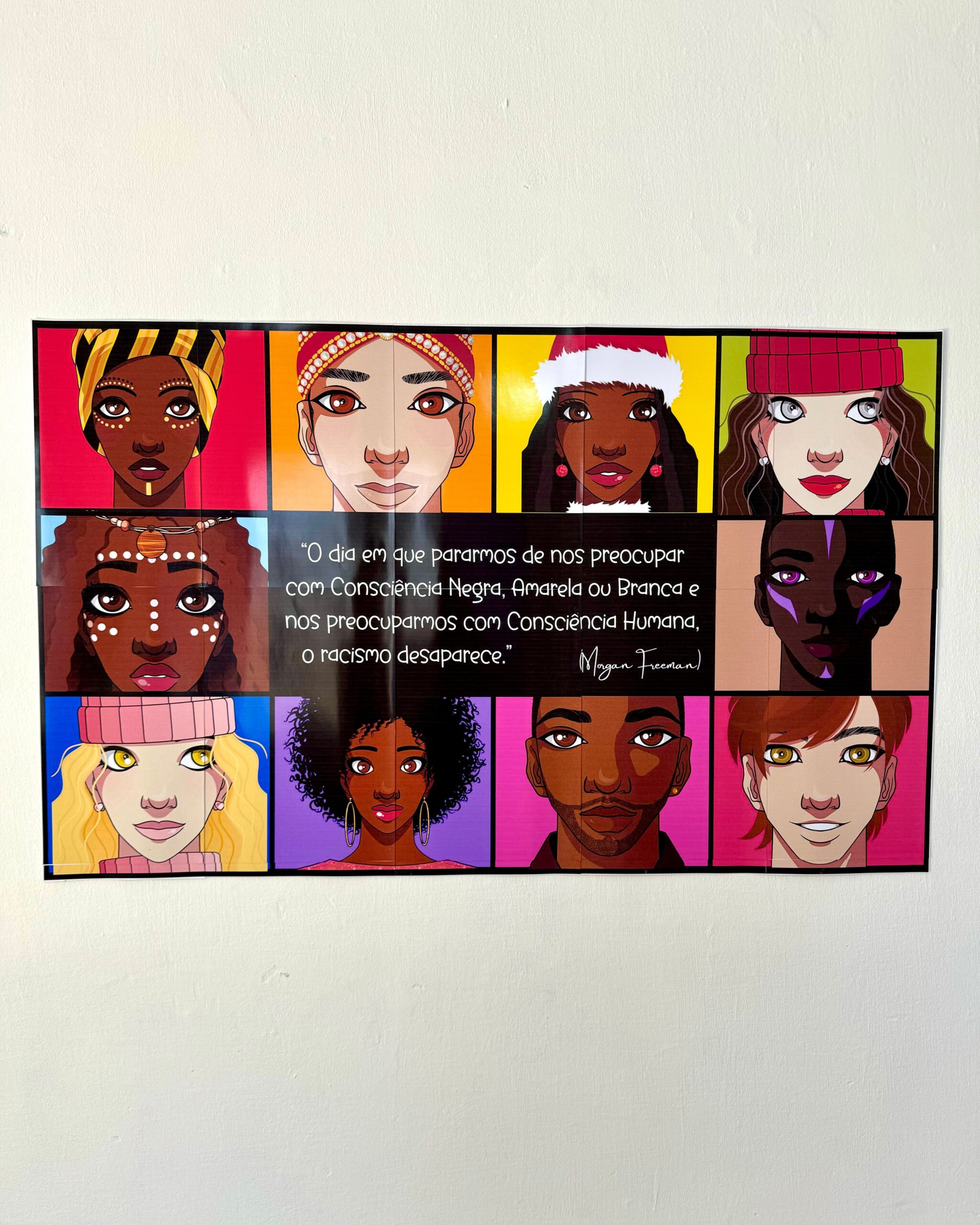 Painel Consciência Negra Ampliado para Decoração Escolar