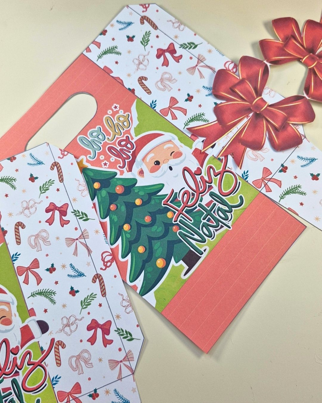 Sacolinha Decorada para Lembrancinha de Fim de Ano em PDF - Imagem 4