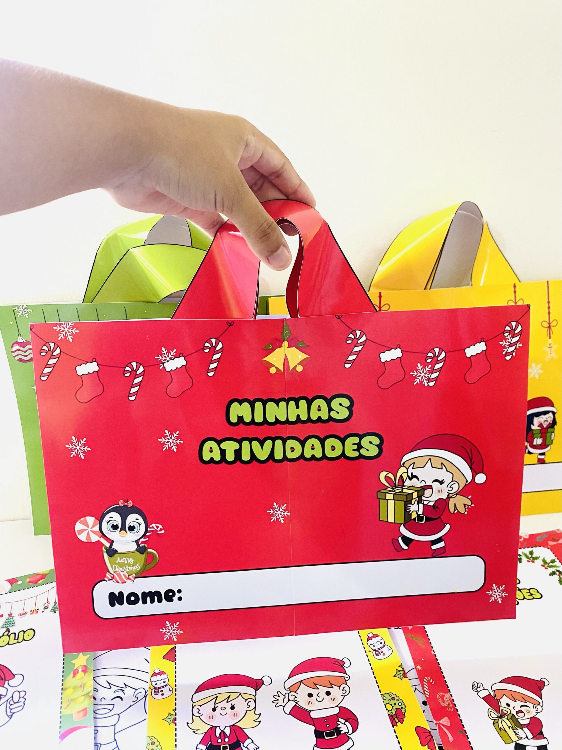 Sacolas Personalizadas para Sala de Aula com Capas para Colorir - Imagem 5
