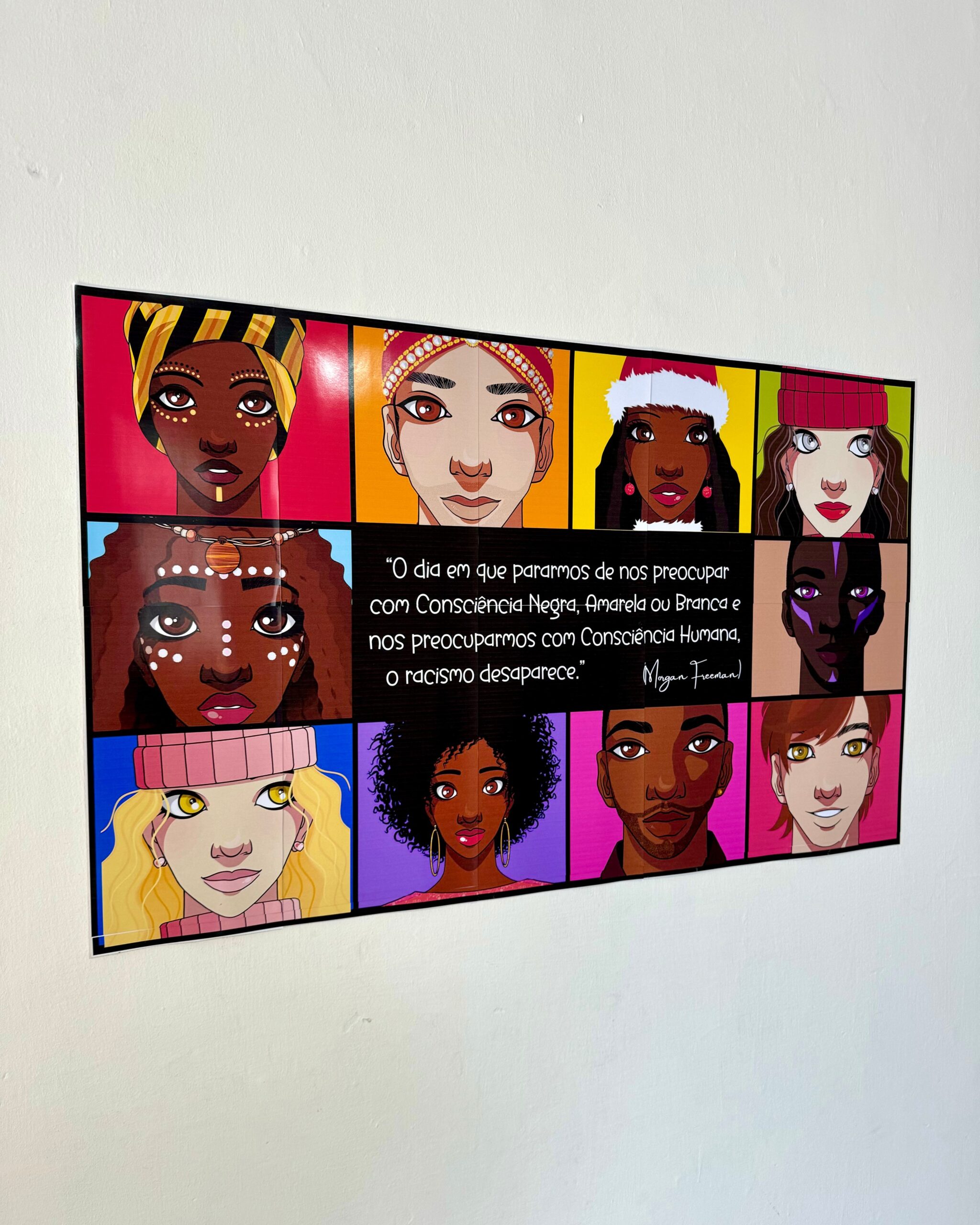 Painel Consciência Negra Ampliado para Decoração Escolar - Imagem 2
