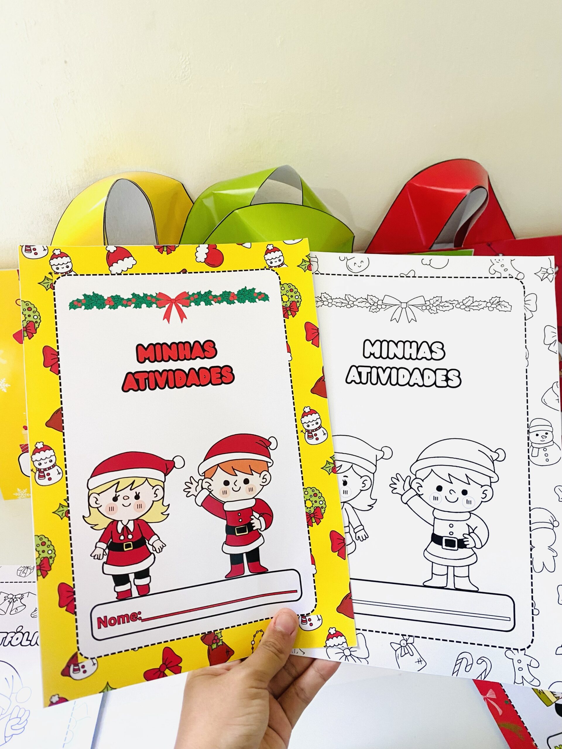 Sacolas Personalizadas para Sala de Aula com Capas para Colorir