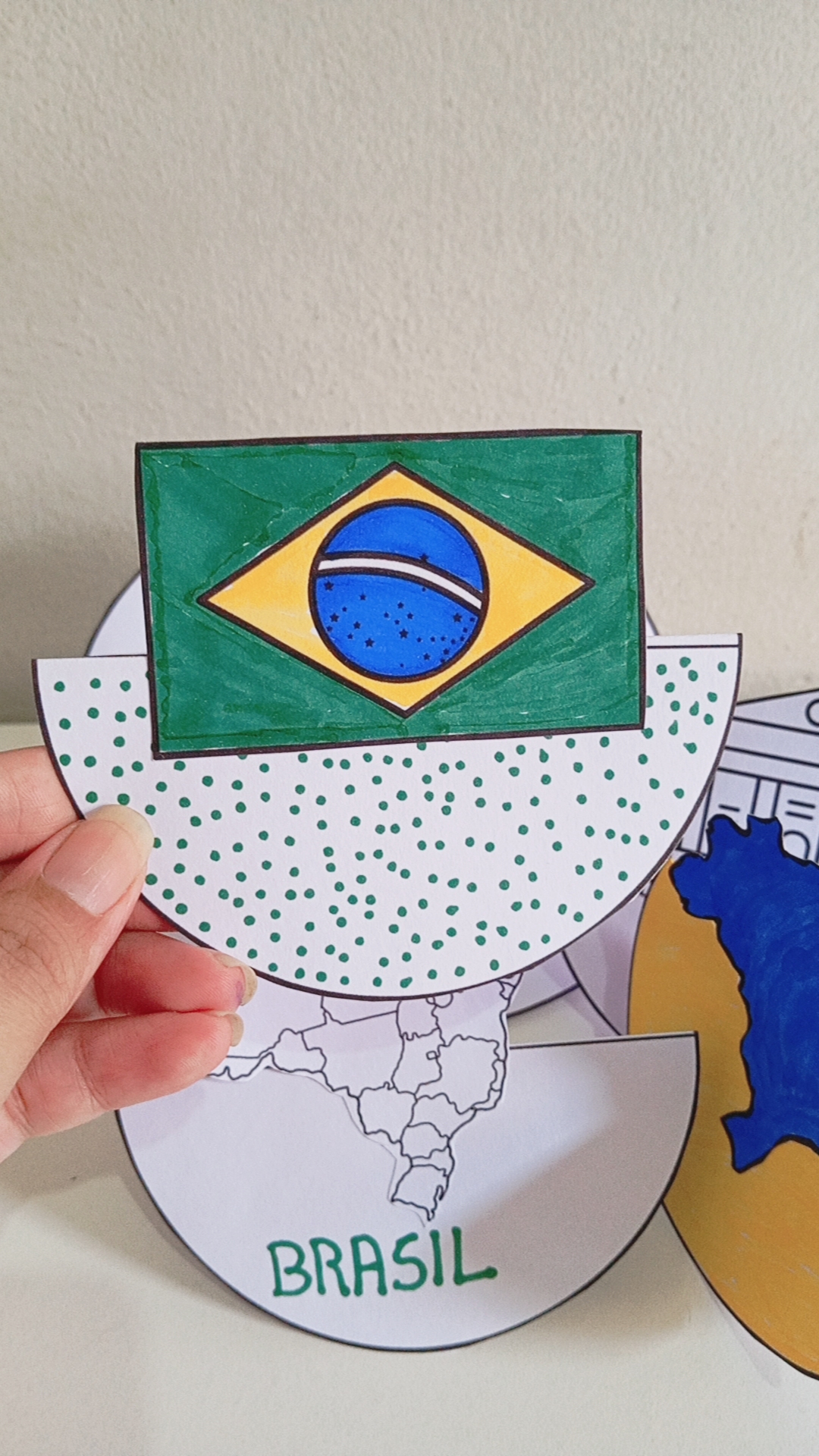 Cenário 3D e Balancê Dia da Bandeira – Atividade para Imprimir em PDF - Imagem 3