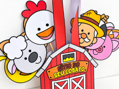 Sacola Pedagógica Sítio do Seu Lobato com Animais e Sons