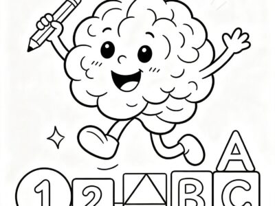 Pacote Colorir e Aprender 10 ilustrações Prontas para imprimir