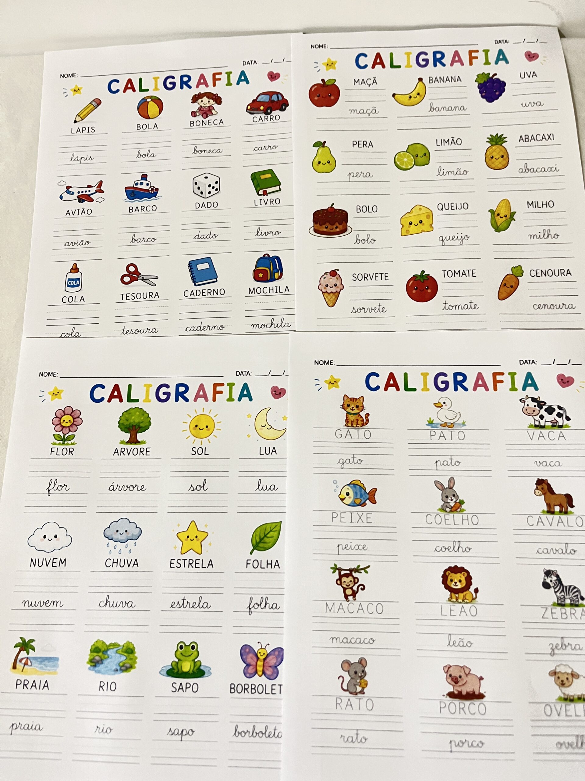 Caligrafia Palavras para Alfabetização – Atividades de Escrita para Imprimir - Imagem 5