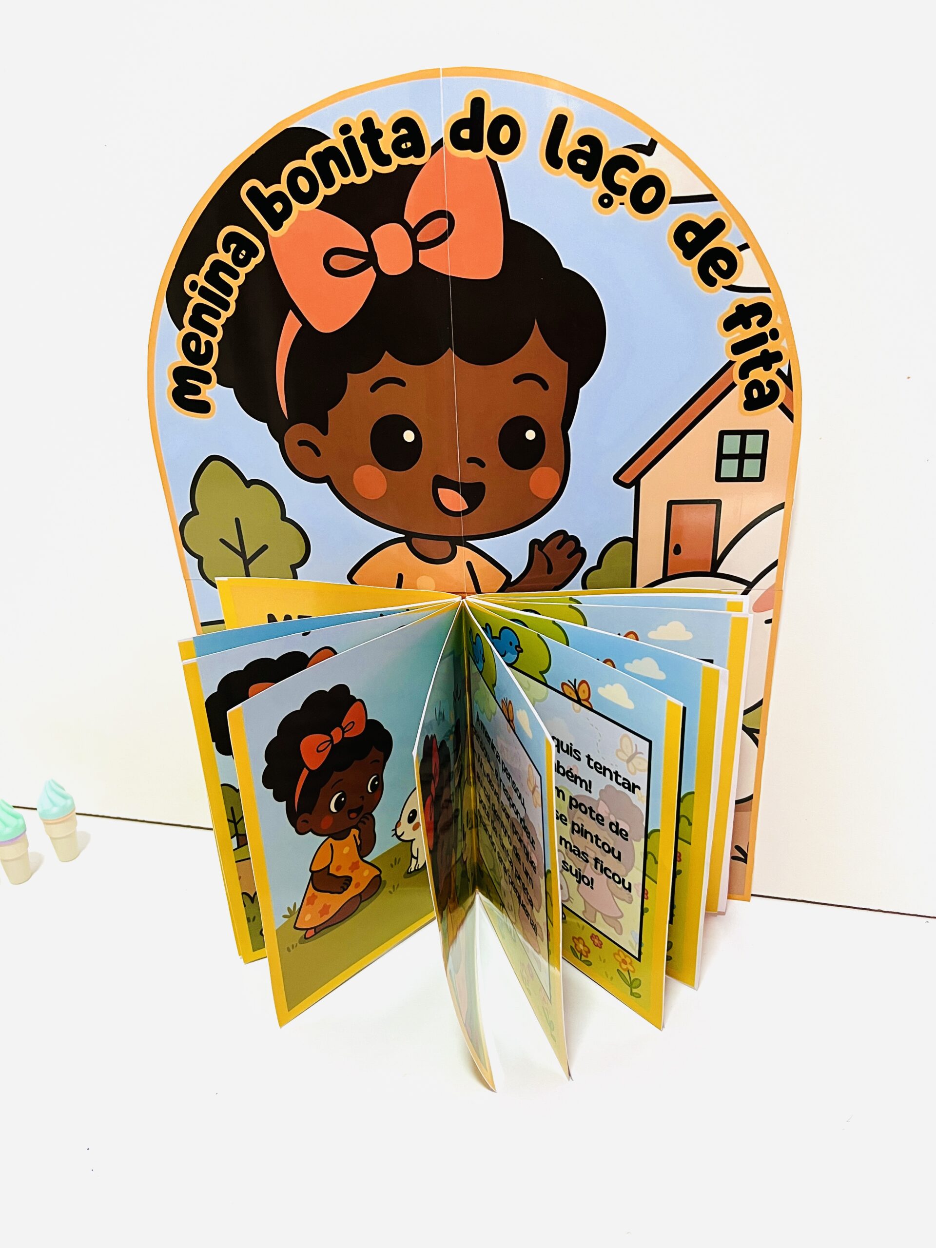 Livro 3D Menina Bonita do Laço de Fita – Atividade de Literatura Infantil em PDF - Imagem 2