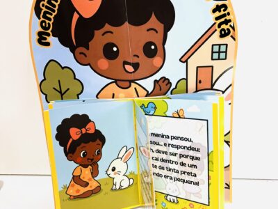 Livro 3D Menina Bonita do Laço de Fita – Atividade de Literatura Infantil em PDF