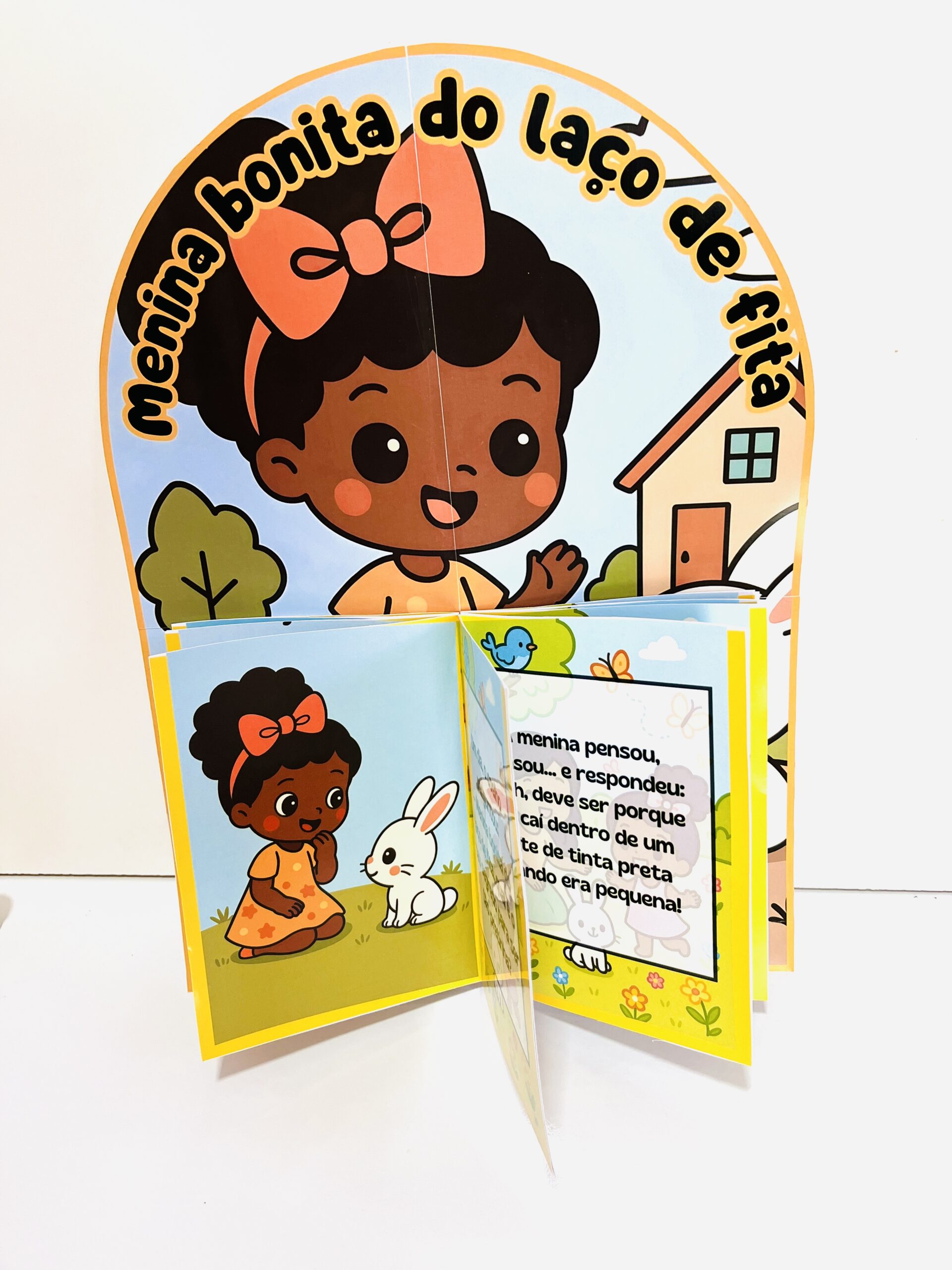 Livro 3D Menina Bonita do Laço de Fita – Atividade de Literatura Infantil em PDF