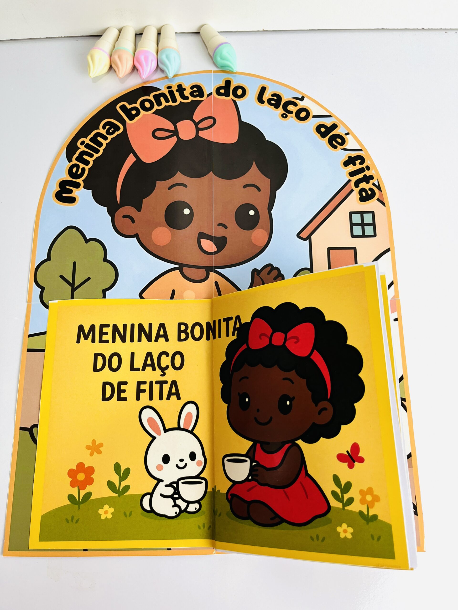 Livro 3D Menina Bonita do Laço de Fita – Atividade de Literatura Infantil em PDF - Imagem 5