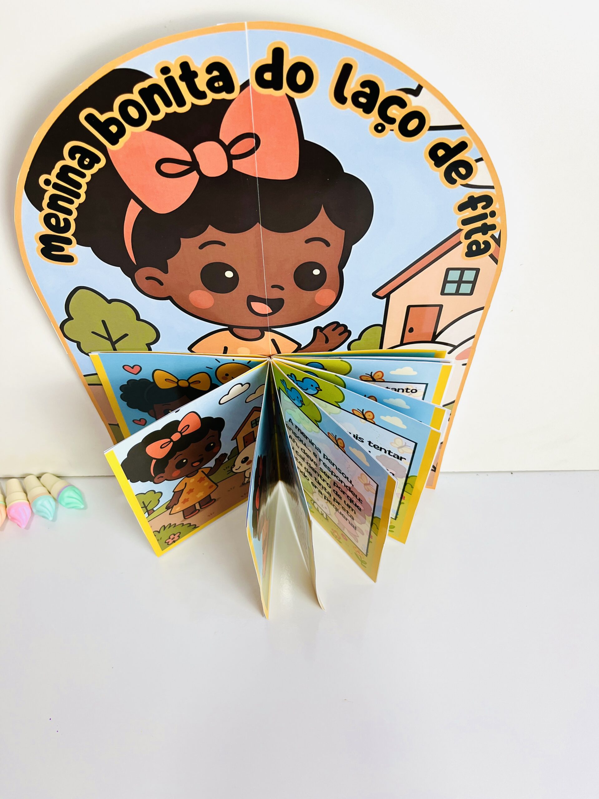 Livro 3D Menina Bonita do Laço de Fita – Atividade de Literatura Infantil em PDF - Imagem 4
