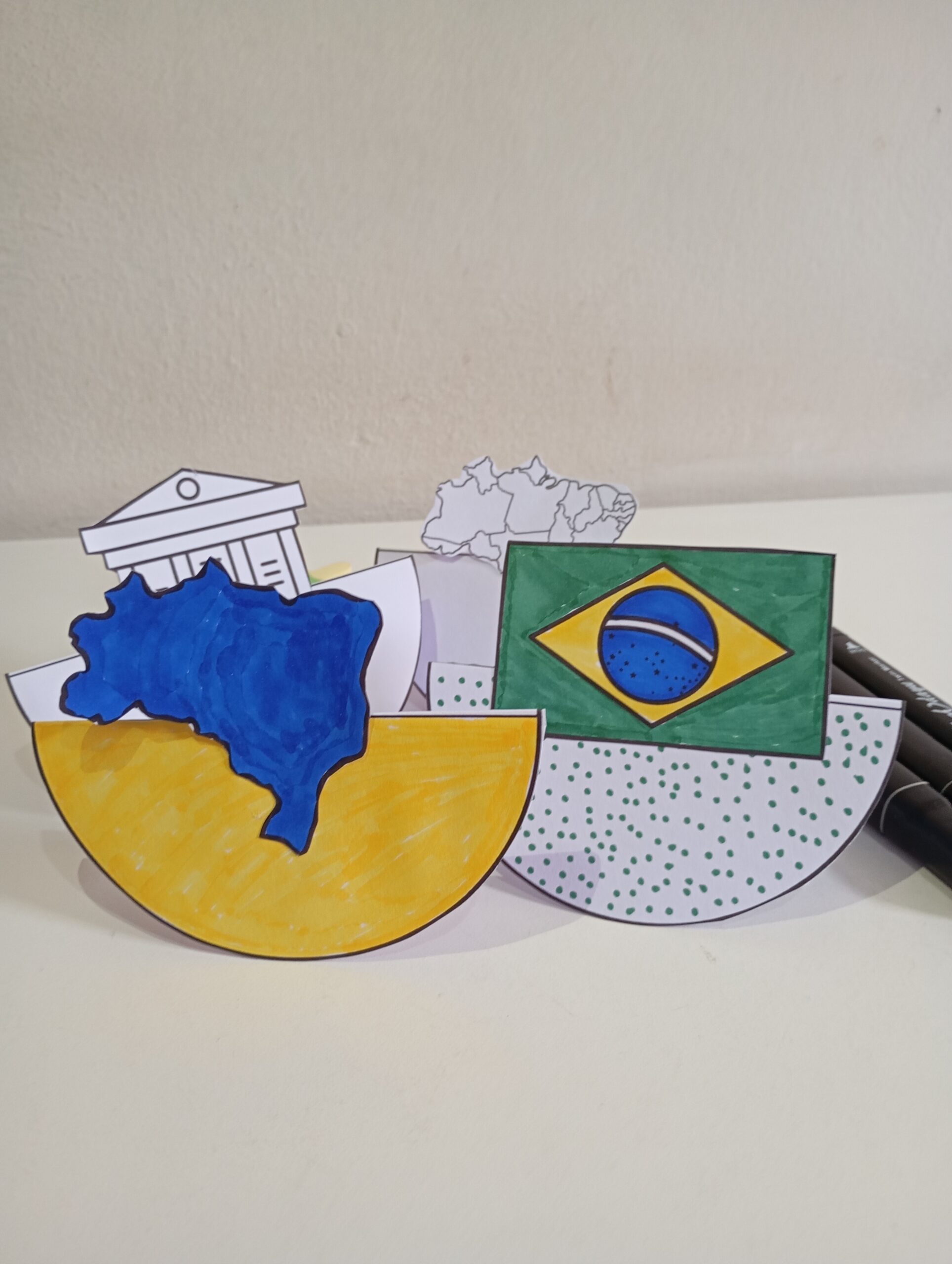 Cenário 3D e Balancê Dia da Bandeira – Atividade para Imprimir em PDF - Imagem 4
