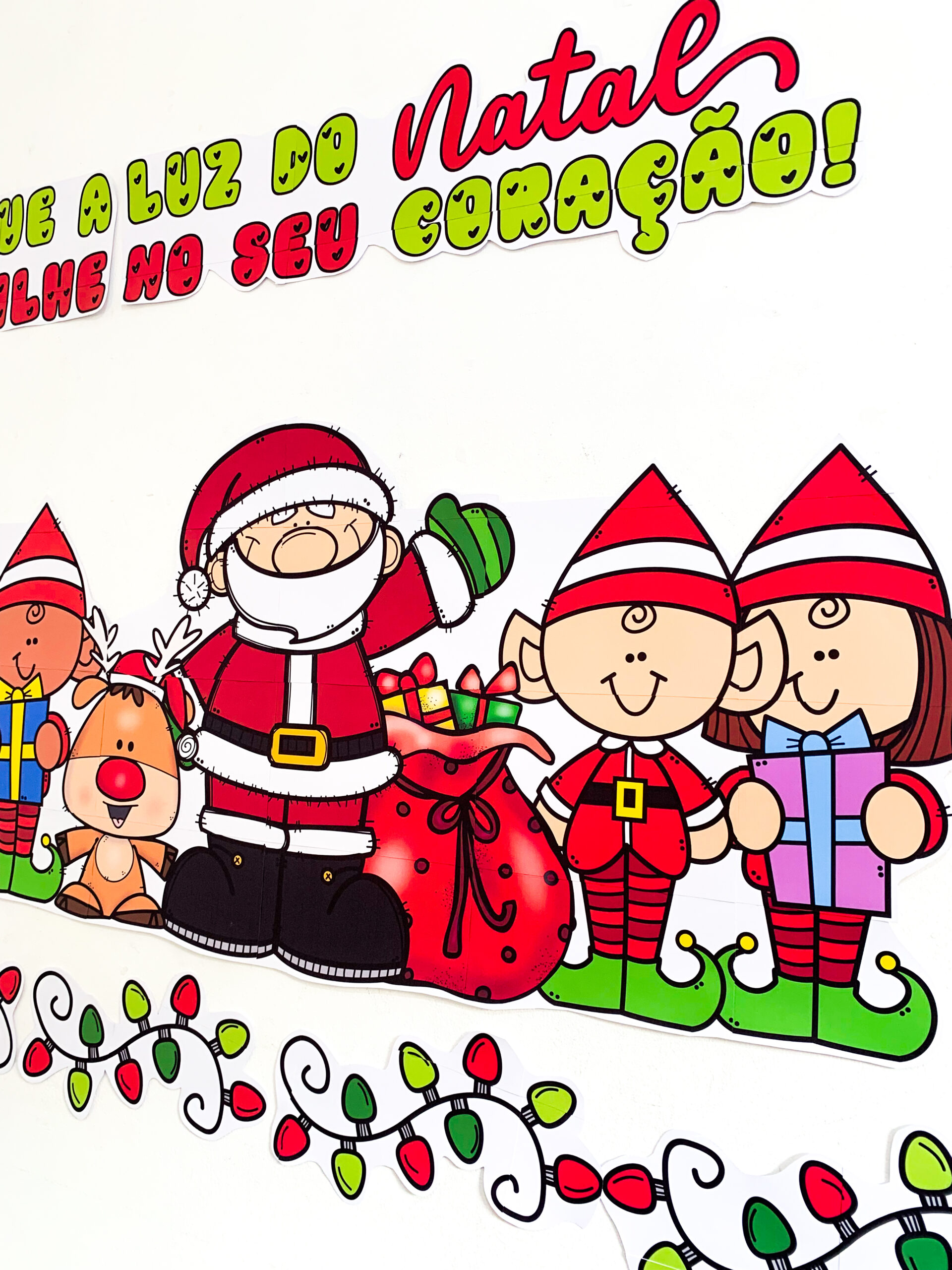 Painel Luz do Natal para Imprimir em PDF – Decoração Natalina para Escola - Imagem 3