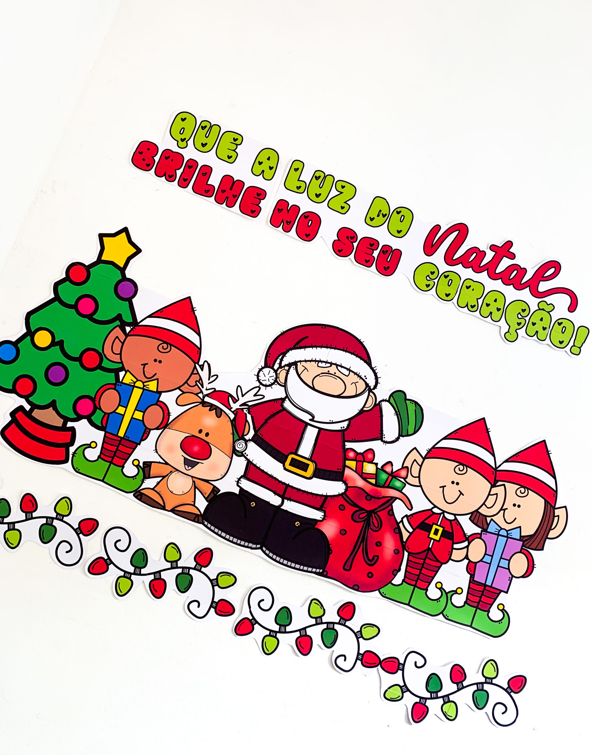 Painel Luz do Natal para Imprimir em PDF – Decoração Natalina para Escola - Imagem 4