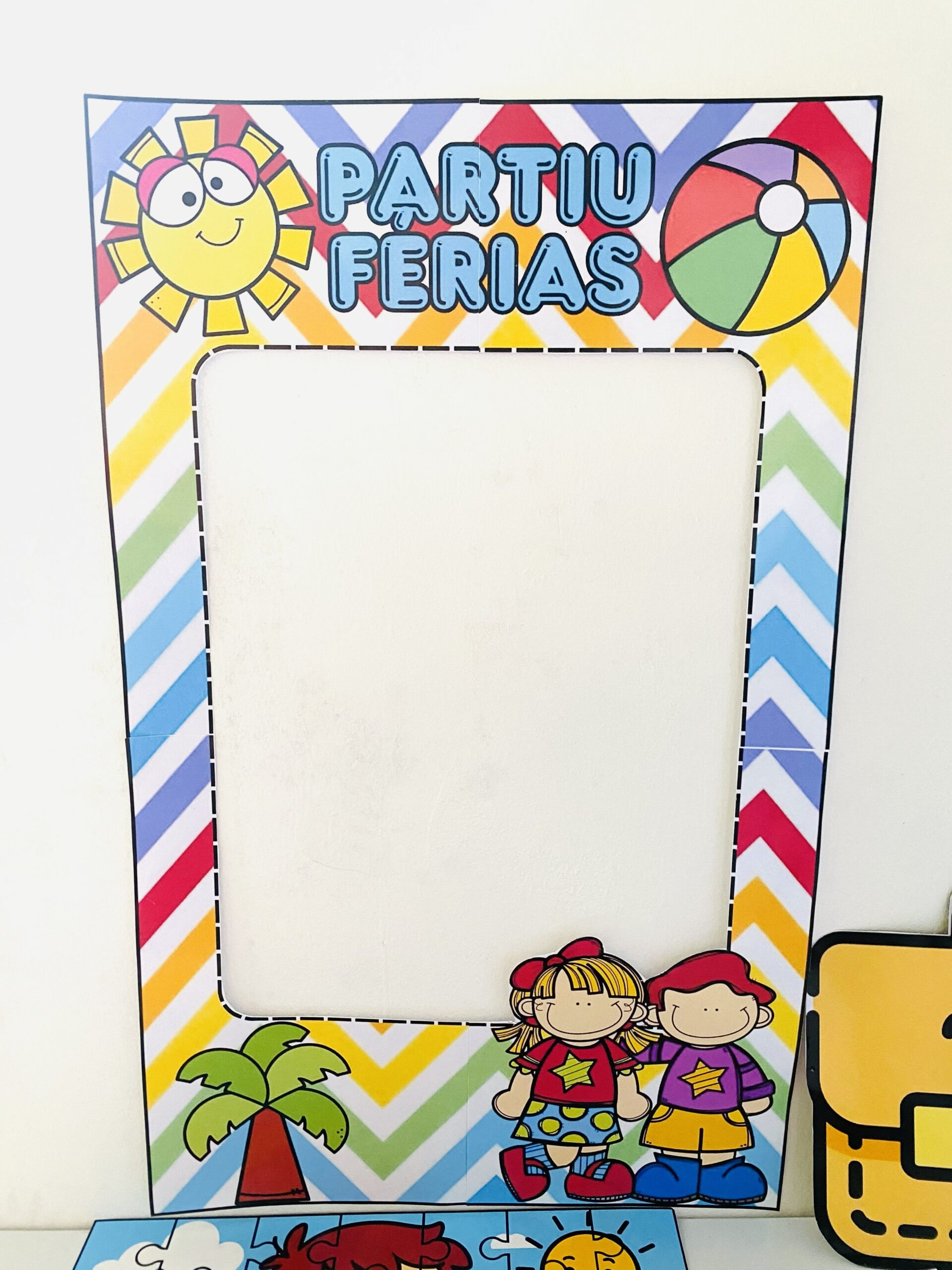 Kit Férias PDF para Imprimir com Quebra-Cabeça e Lembrancinhas Infantis