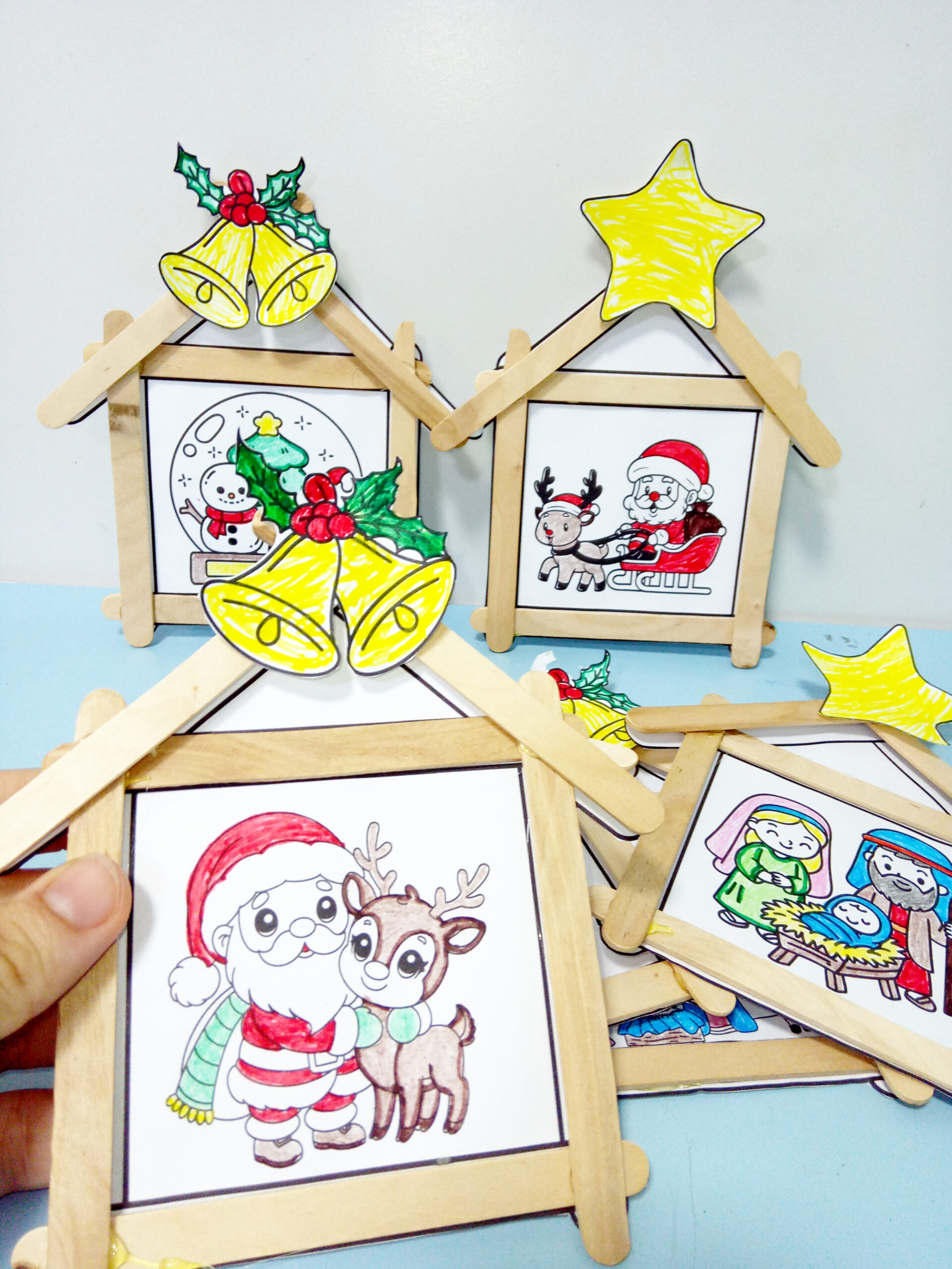 Casinha de Natal para Montar e Colorir – Atividade Interativa em PDF - Imagem 2