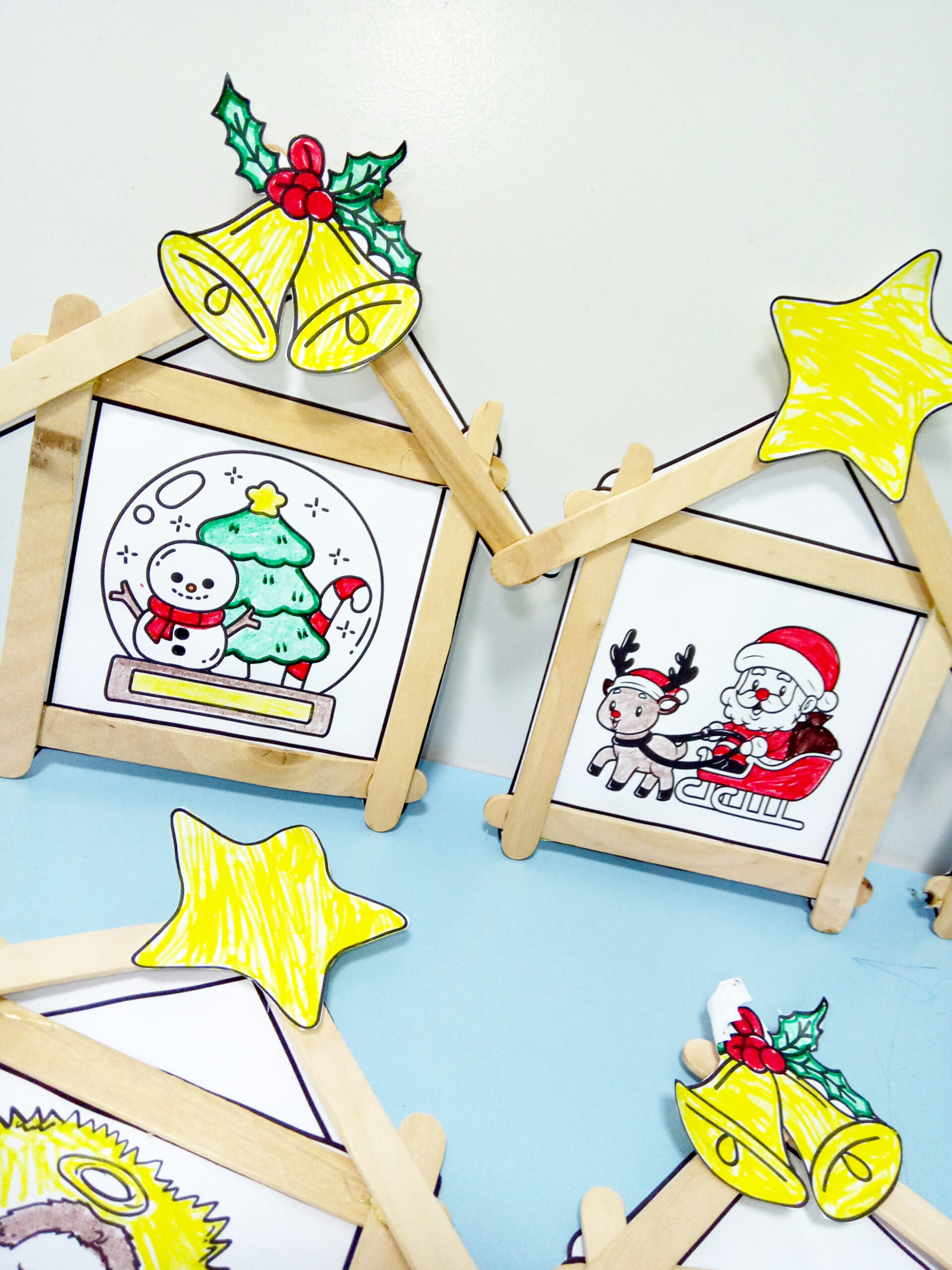 Casinha de Natal para Montar e Colorir – Atividade Interativa em PDF - Imagem 3