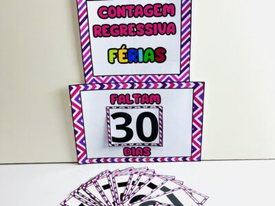 Cartaz de Contagem Regressiva para as Férias – Boas Férias para Imprimir