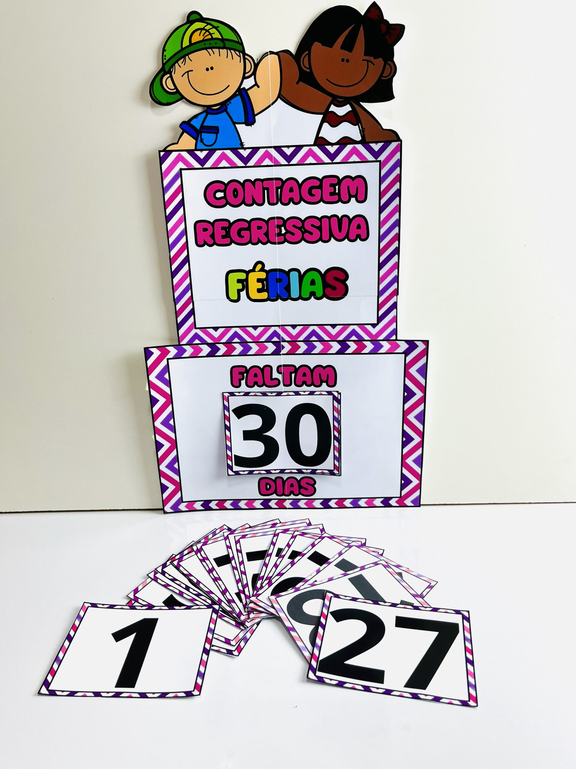 Cartaz de Contagem Regressiva para as Férias – Boas Férias para Imprimir