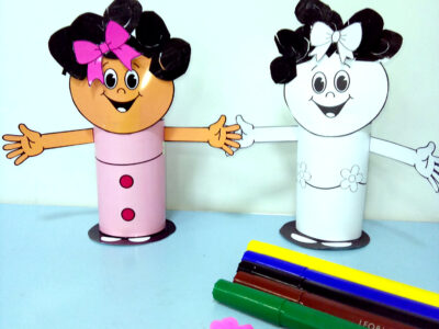 Boneca 3D Literária para Contação de Histórias e Atividades de Arte