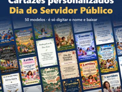 Cartazes Dia do Servidor Público – Homenagens Personalizadas com o Nome de Cada Um