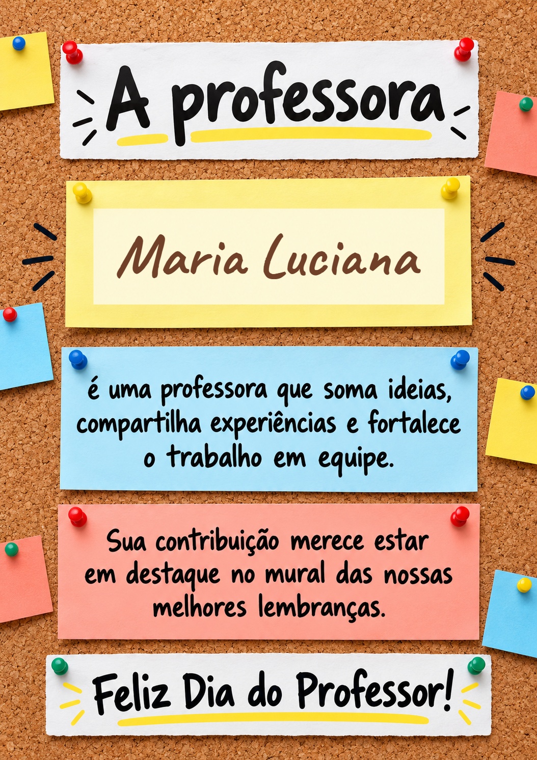 Cartazes do Professor – Homenagens Personalizadas com o Nome de Cada Um - Imagem 6
