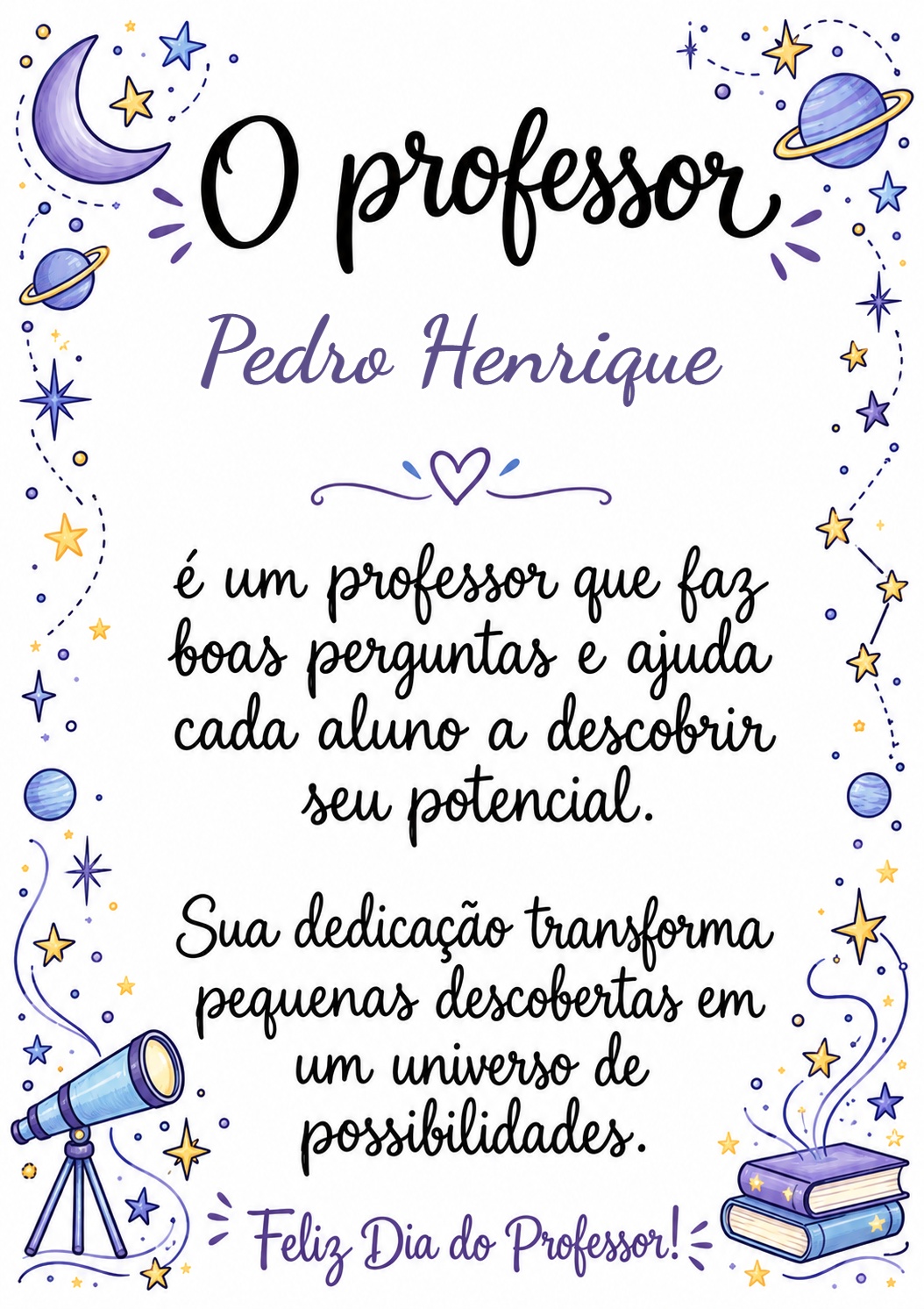 Cartazes do Professor – Homenagens Personalizadas com o Nome de Cada Um - Imagem 4