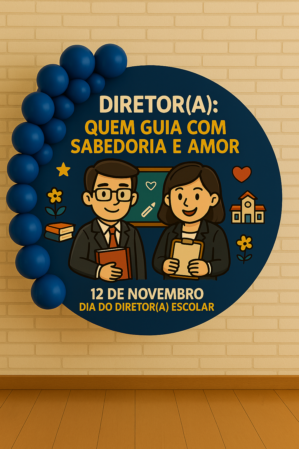 Homenagem para o Dia do Diretor – Painel Escolar em PDF